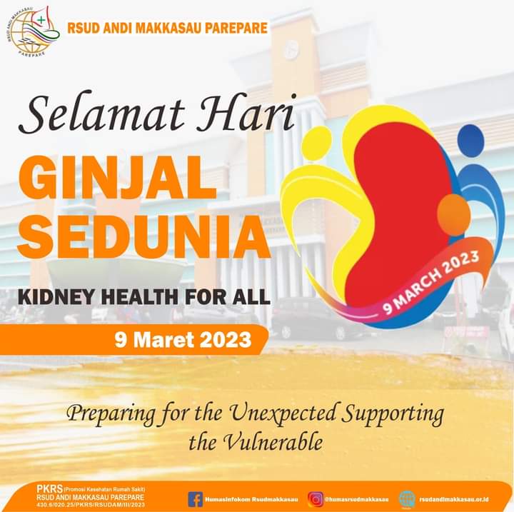 Peringatan Hari Ginjal Sedunia, RSUD Andi Makkasau Edukasi Konsumsi Makanan Sehat Bergizi